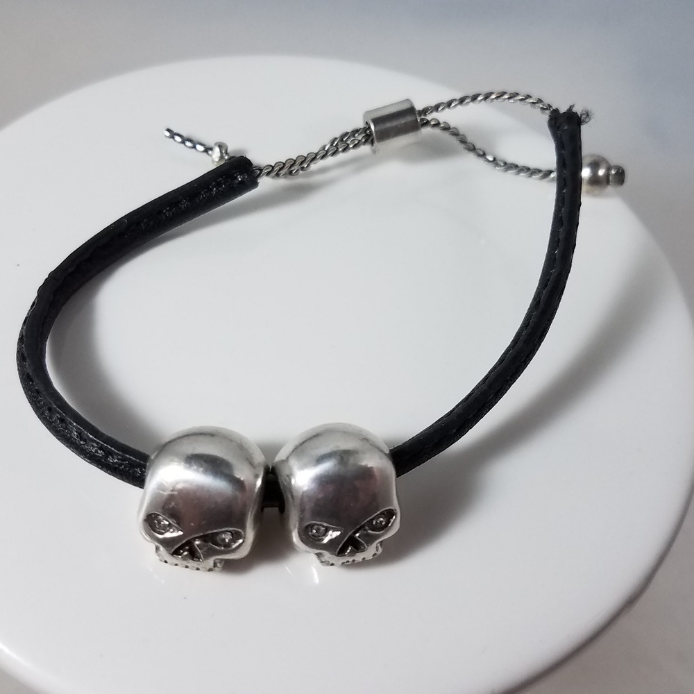 Harley-Davidson Stainless Steel leather bracelet